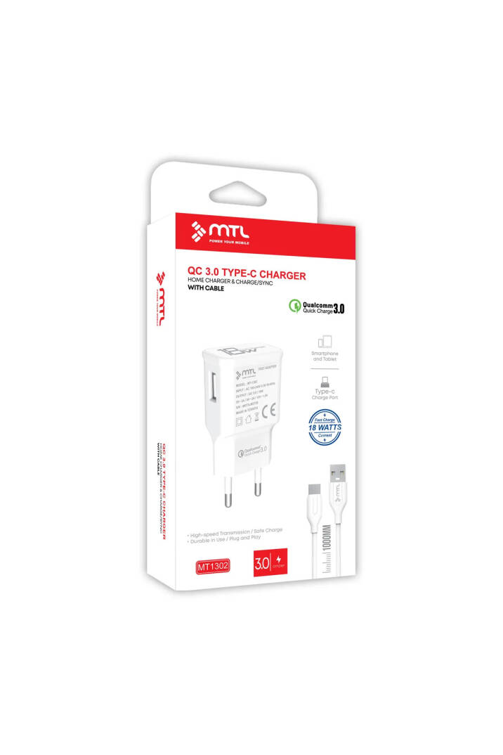 10.5W 2.1A Micro USB Adaptör Ve Kablo Hızlı Şarj Aleti Seti MT1204 - 1