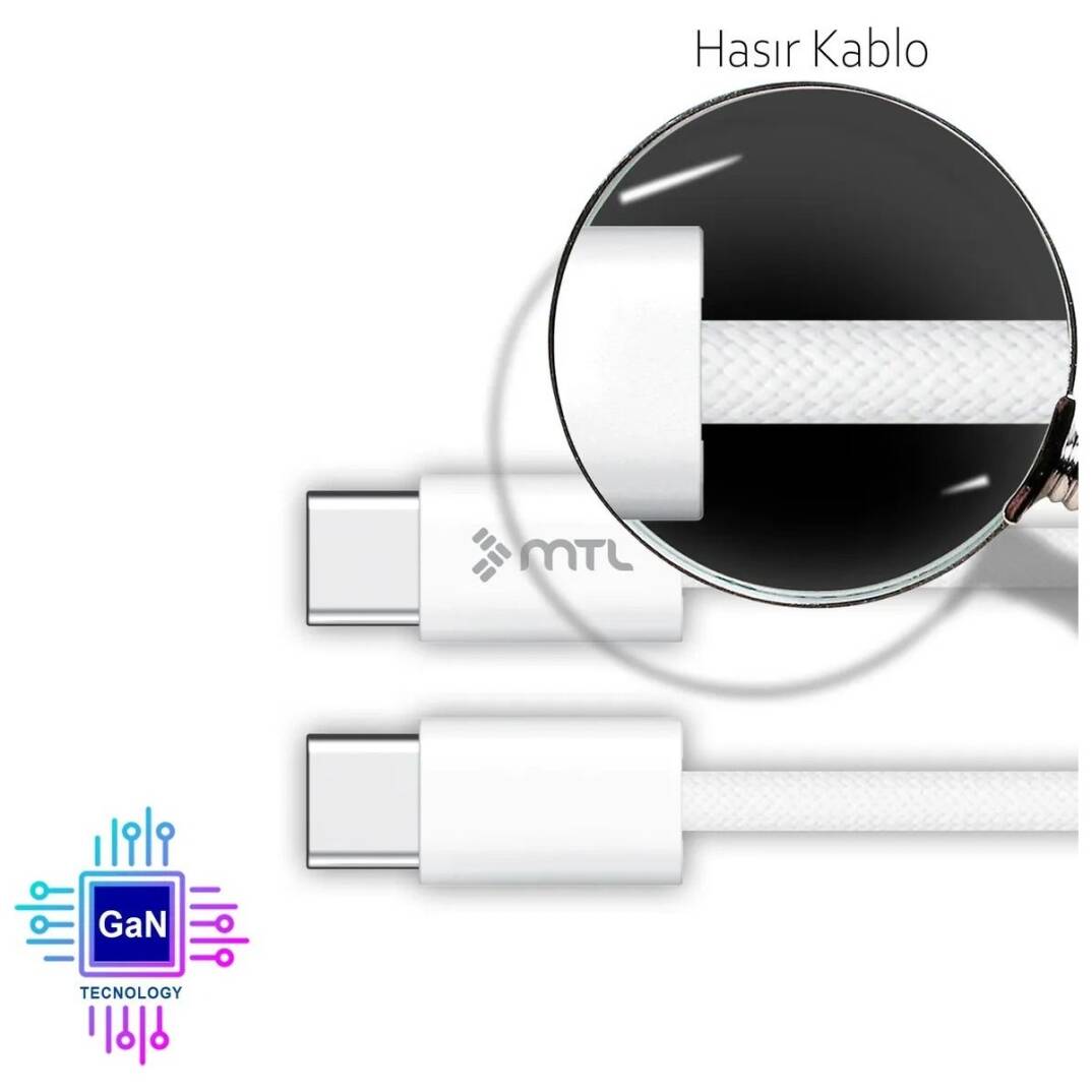 35W Gan Qc 4.0 Pd Type-C To Type-C Ev Şarj Aleti MT-A1735 - 4