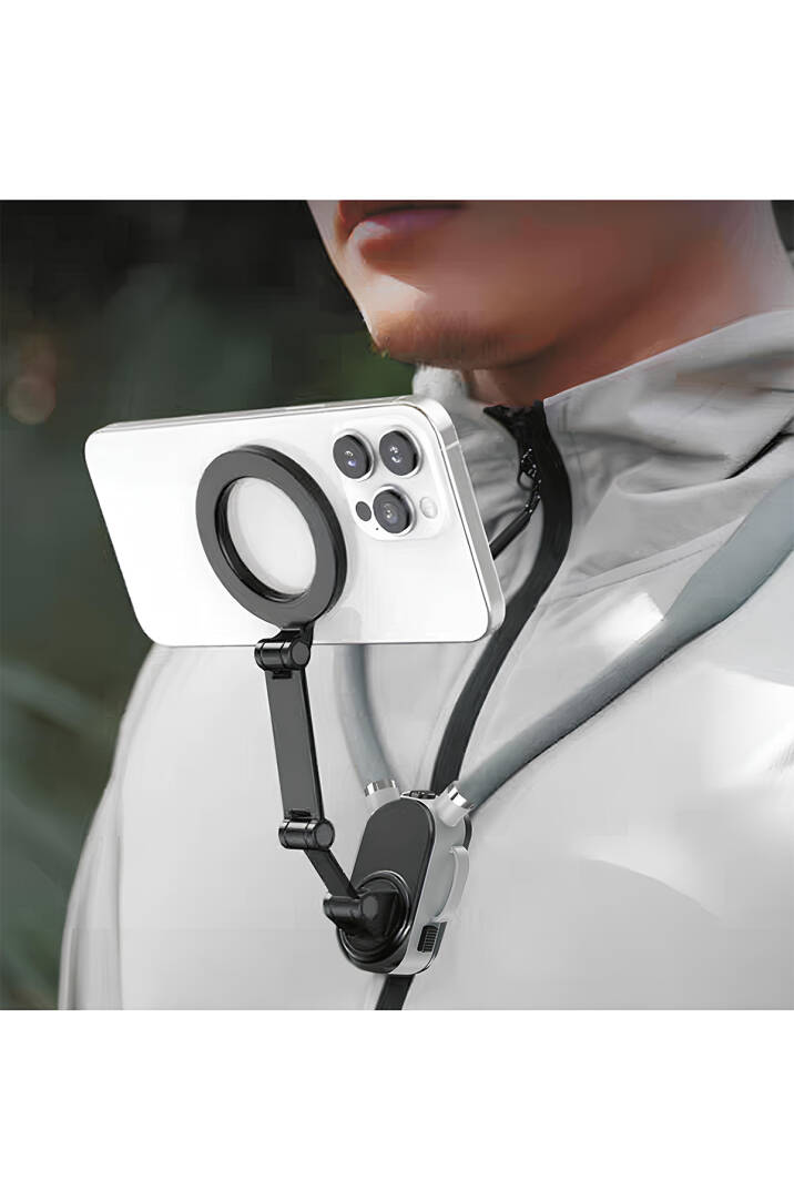 360 Derece Ayarlanabilir Boyun Askılı Manyetik Telefon Tutucu - 3