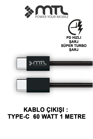 45W Süper Hızlı 2.0 Type-C Adaptör + Type-C to Type-C Kablo Süper Fast Şarj Seti MT 1745 - 3