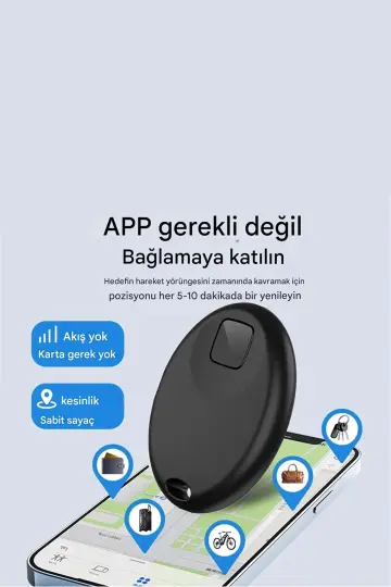 4'Lü Set GPS Konum Takip Cihazı Apple Bul/Find My Uyumlu MT8950 - 5
