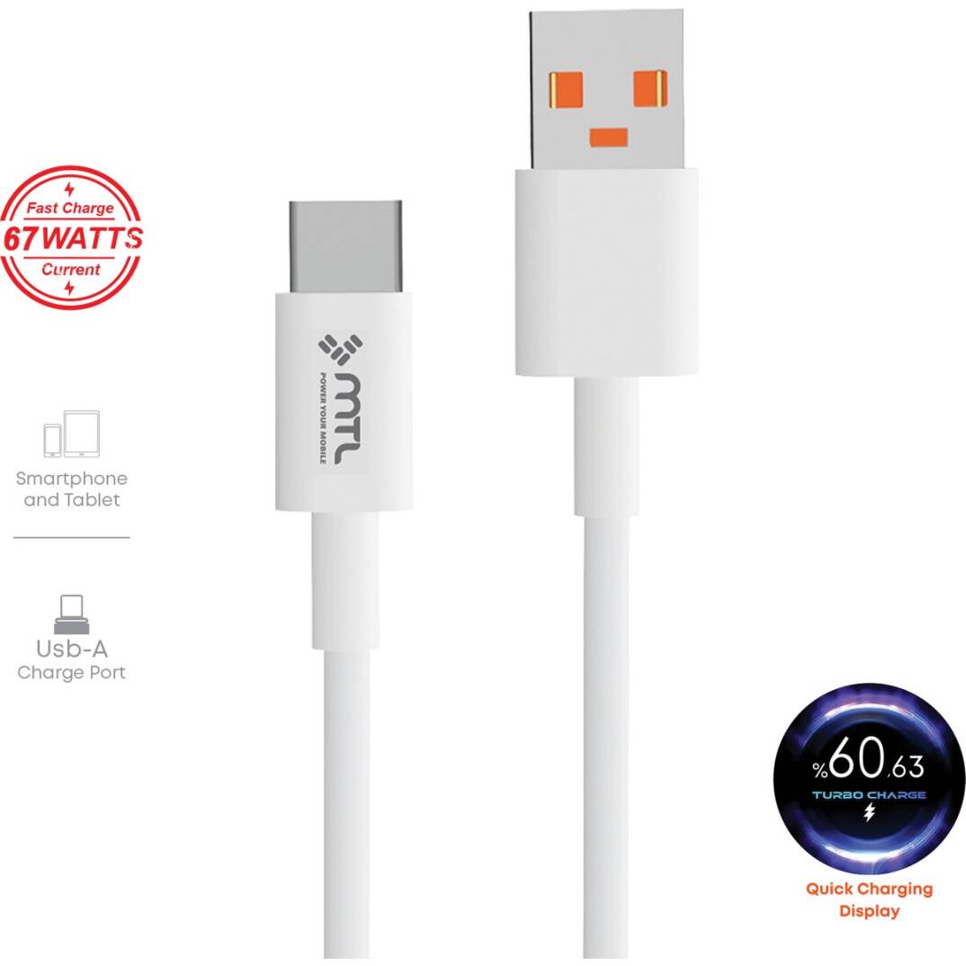 67W Qc 4.0 Turbo USB Çıkışlı Type-C Ev Şarj Cihazı MT-A1763 - 3
