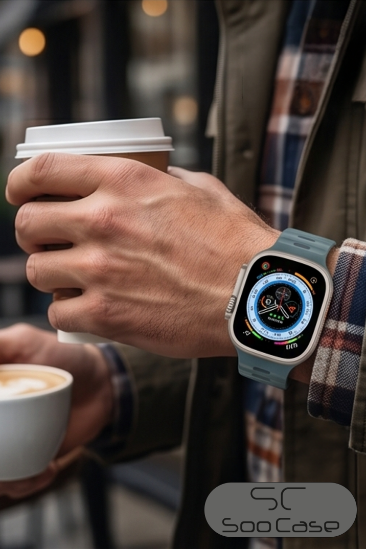 Apple Watch Serisi Uyumlu Suya Dayanıklı Çift Yönlü Esnek Silikon Kayış Kordon SOO-100 - 11