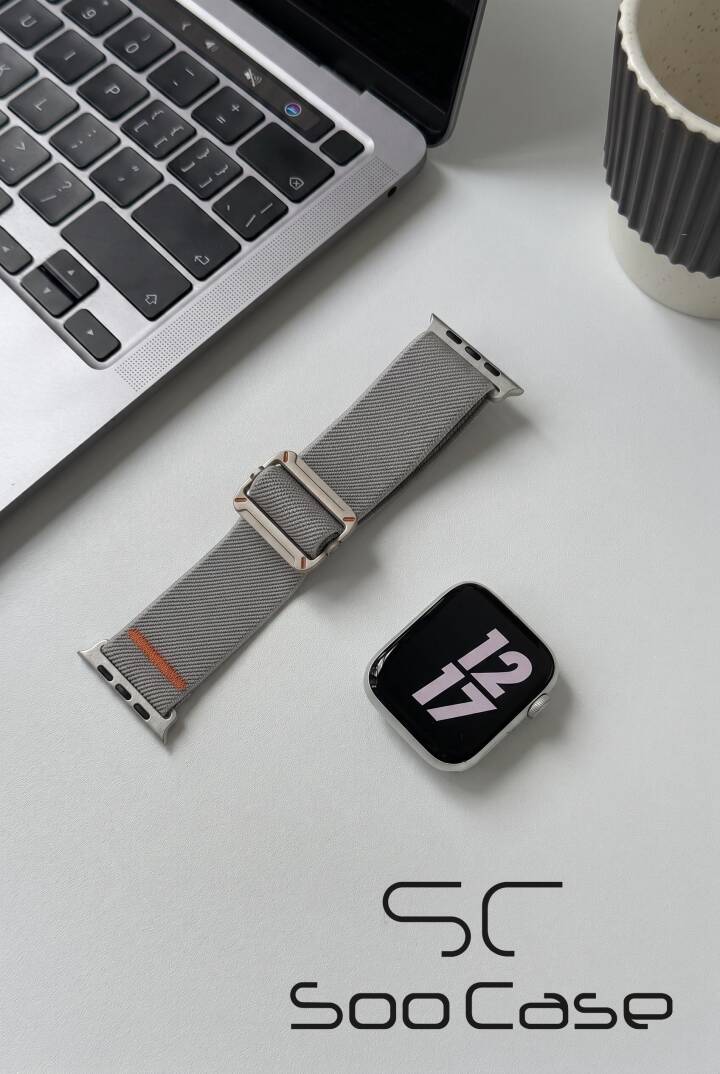 Apple Watch Ultra Uyumlu Titanyum Kancalı Alpine Dokuma Kordon Kayış SOO-110 - 5