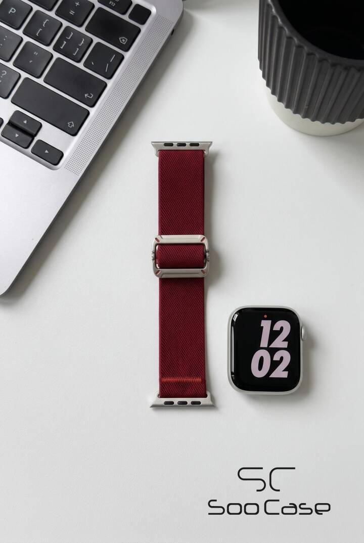 Apple Watch Ultra Uyumlu Titanyum Kancalı Alpine Dokuma Kordon Kayış SOO-110 - 10