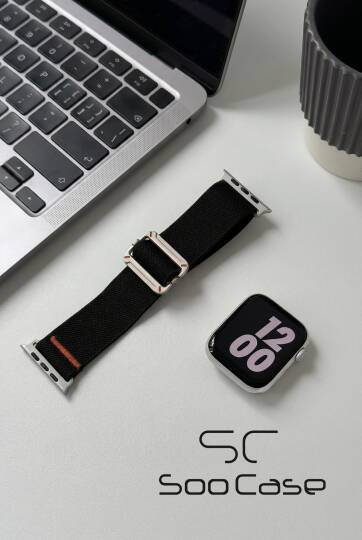 Apple Watch Ultra Uyumlu Titanyum Kancalı Alpine Dokuma Kordon Kayış SOO-110 - 23