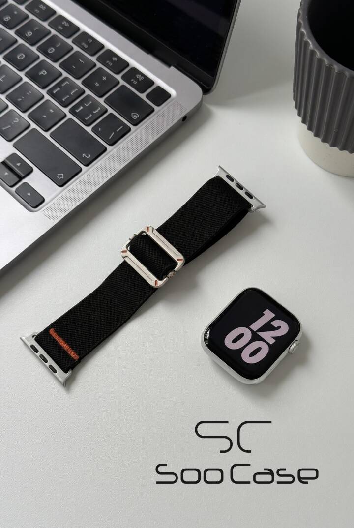 Apple Watch Ultra Uyumlu Titanyum Kancalı Alpine Dokuma Kordon Kayış SOO-110 - 23