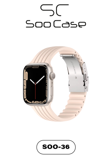 Apple Watch Uyumlu 1/2/3/4/5/6/SE/7/8/9Seri 42/44/45/49MM Klipsli Kordon Kayış Silikon MT36 - 2