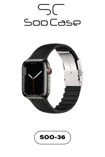 Apple Watch Uyumlu 1/2/3/4/5/6/SE/7/8/9Seri 42/44/45/49MM Klipsli Kordon Kayış Silikon MT36 - 35