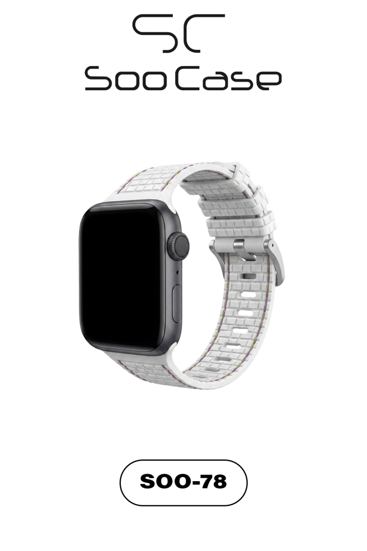 Apple Watch Uyumlu 1/2/3/4/5/6/SE/7/8/9Seri 42/44/45/49MM Kordon Kayış Silikon MT78 - 2