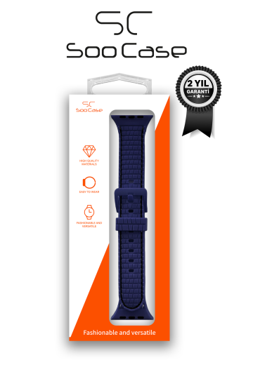 Apple Watch Uyumlu 1/2/3/4/5/6/SE/7/8/9Seri 42/44/45/49MM Kordon Kayış Silikon MT78 - 10