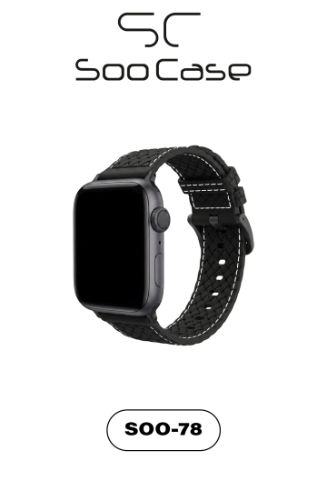 Apple Watch Uyumlu 1/2/3/4/5/6/SE/7/8/9Seri 42/44/45/49MM Kordon Kayış Silikon MT78 - 12