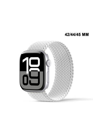 Apple Watch Uyumlu 1/2/3/4/5/6/SE/7/8/9Seri 42/44/45/49MM Solo Loop Kordon Kayış Silikon SBeden MT94 - 10