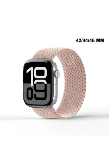 Apple Watch Uyumlu 1/2/3/4/5/6/SE/7/8/9Seri 42/44/45/49MM Solo Loop Kordon Kayış Silikon SBeden MT94 - 1