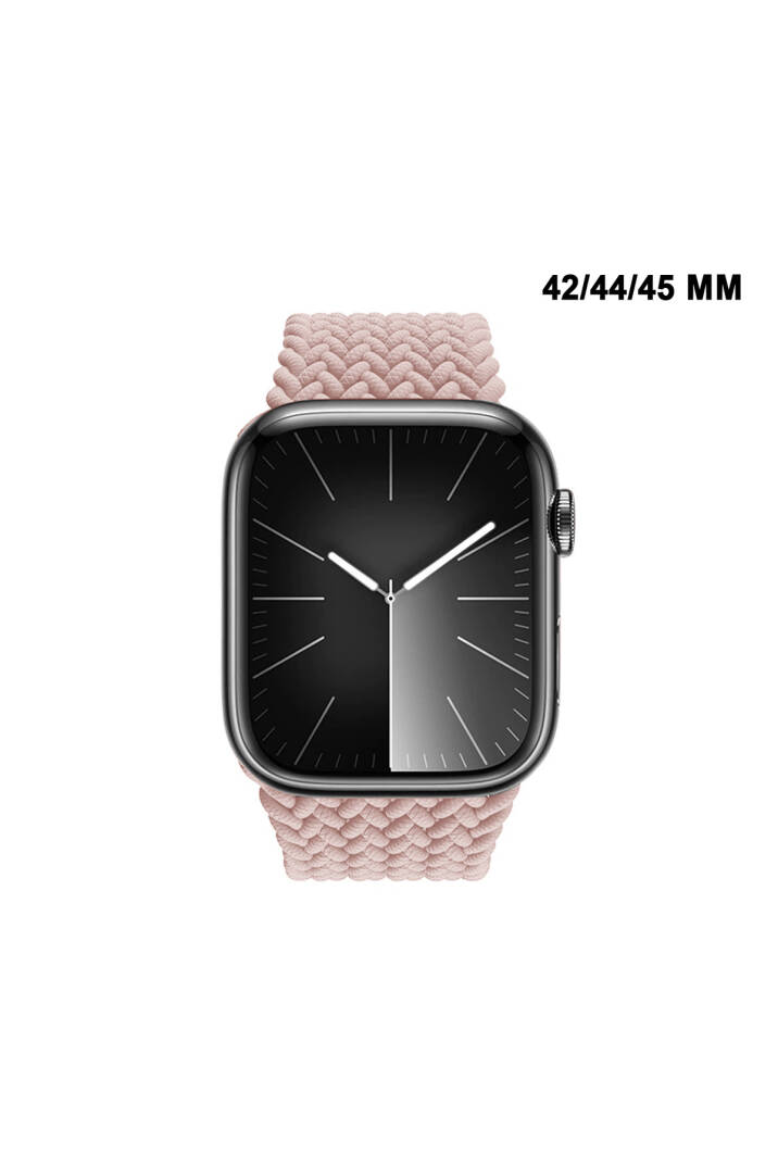 Apple Watch Uyumlu 1/2/3/4/5/6/SE/7/8/9Seri 42/44/45/49MM Solo Loop Kordon Kayış Silikon SBeden MT94 - 2