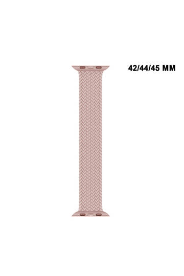 Apple Watch Uyumlu 1/2/3/4/5/6/SE/7/8/9Seri 42/44/45/49MM Solo Loop Kordon Kayış Silikon SBeden MT94 - 3