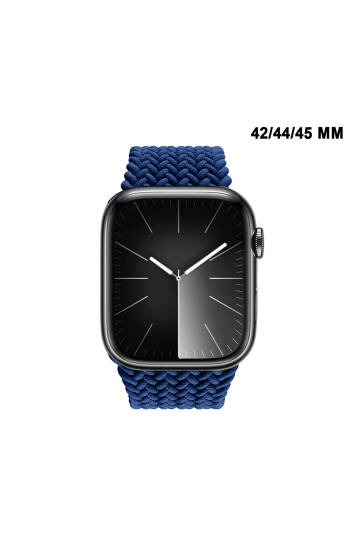 Apple Watch Uyumlu 1/2/3/4/5/6/SE/7/8/9Seri 42/44/45/49MM Solo Loop Kordon Kayış Silikon SBeden MT94 - 6