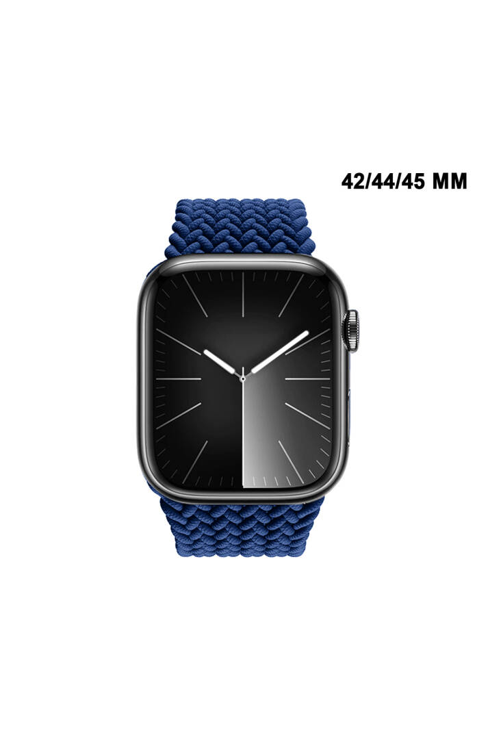 Apple Watch Uyumlu 1/2/3/4/5/6/SE/7/8/9Seri 42/44/45/49MM Solo Loop Kordon Kayış Silikon SBeden MT94 - 6