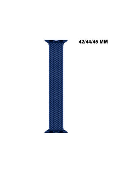 Apple Watch Uyumlu 1/2/3/4/5/6/SE/7/8/9Seri 42/44/45/49MM Solo Loop Kordon Kayış Silikon SBeden MT94 - 7