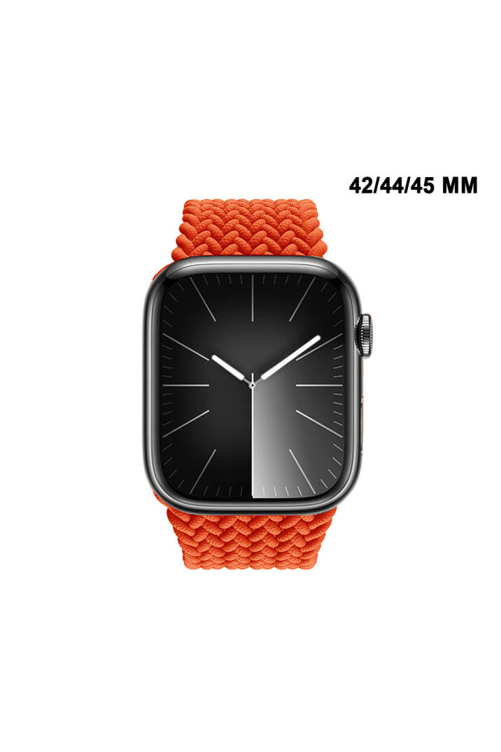 Apple Watch Uyumlu 1/2/3/4/5/6/SE/7/8/9Seri 42/44/45/49MM Solo Loop Kordon Kayış Silikon SBeden MT94 - 17