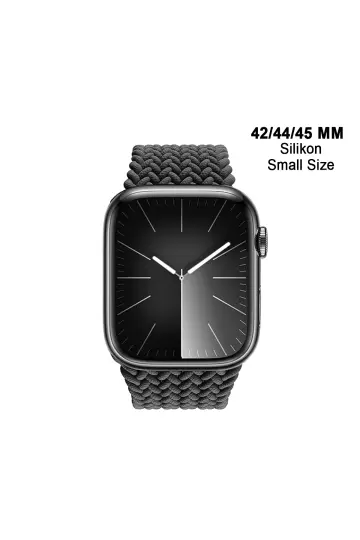 Apple Watch Uyumlu 1/2/3/4/5/6/SE/7/8/9Seri 42/44/45/49MM Solo Loop Kordon Kayış Silikon SBeden MT94 - 24