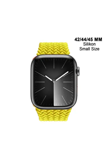 Apple Watch Uyumlu 1/2/3/4/5/6/SE/7/8/9Seri 42/44/45/49MM Solo Loop Kordon Kayış Silikon SBeden MT94 - 27