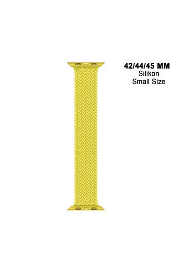 Apple Watch Uyumlu 1/2/3/4/5/6/SE/7/8/9Seri 42/44/45/49MM Solo Loop Kordon Kayış Silikon SBeden MT94 - 28