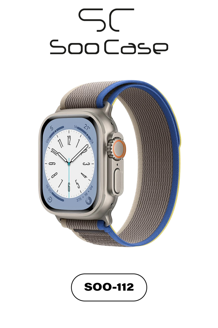 Apple Watch Uyumlu Alpine Kumaş Kordon 42-44-45-49 mm SOO-112 - 9