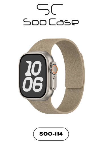 Apple Watch Uyumlu Deri Dokulu Silikon Kordon Spor Kayış 42/44/45/49 mm/ ULTRA / ULTRA 2 SOO-114 - 2