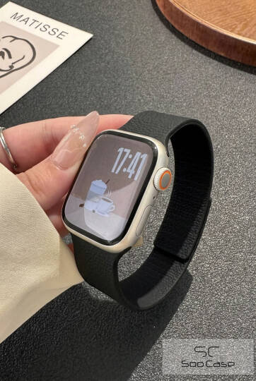 Apple Watch Uyumlu Deri Dokulu Silikon Kordon Spor Kayış 42/44/45/49 mm/ ULTRA / ULTRA 2 SOO-114 - 26
