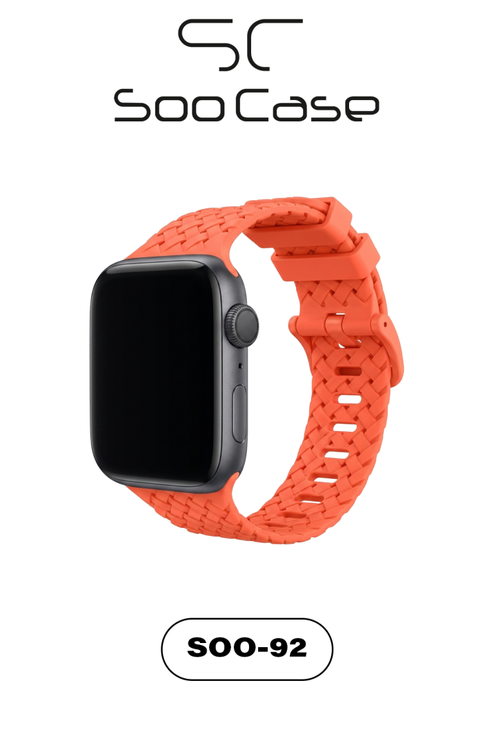 Apple Watch Uyumlu Watch 1/2/3/4/5/6/SE/7/8/9 Serileri 42/44/45/49 MM Kordon Kayış Silikon MT92 - 7