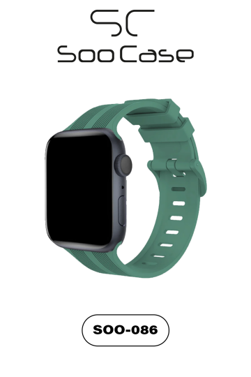 Apple Watch Uyumlu Watch 3 4 5 6 7 8 9 Se Serileri 38 40 41mm Kordon Kayış Silikon MT86 - 2