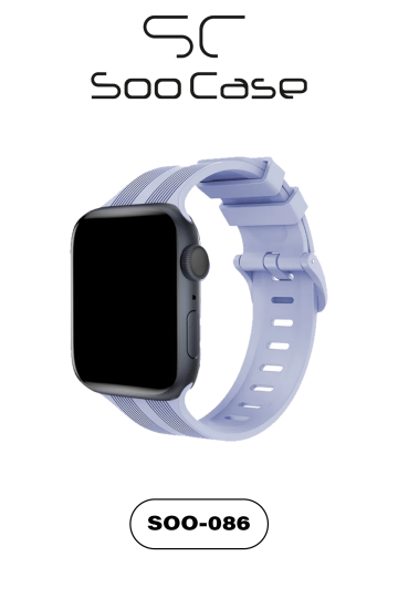 Apple Watch Uyumlu Watch 3 4 5 6 7 8 9 Se Serileri 38 40 41mm Kordon Kayış Silikon MT86 - 9