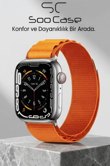 Apple Watch Uyumlu Watch 3 4 5 6 7 8 9 SeSeri 38 40 41 MM İndigo Alpine Loop MT91 - 4