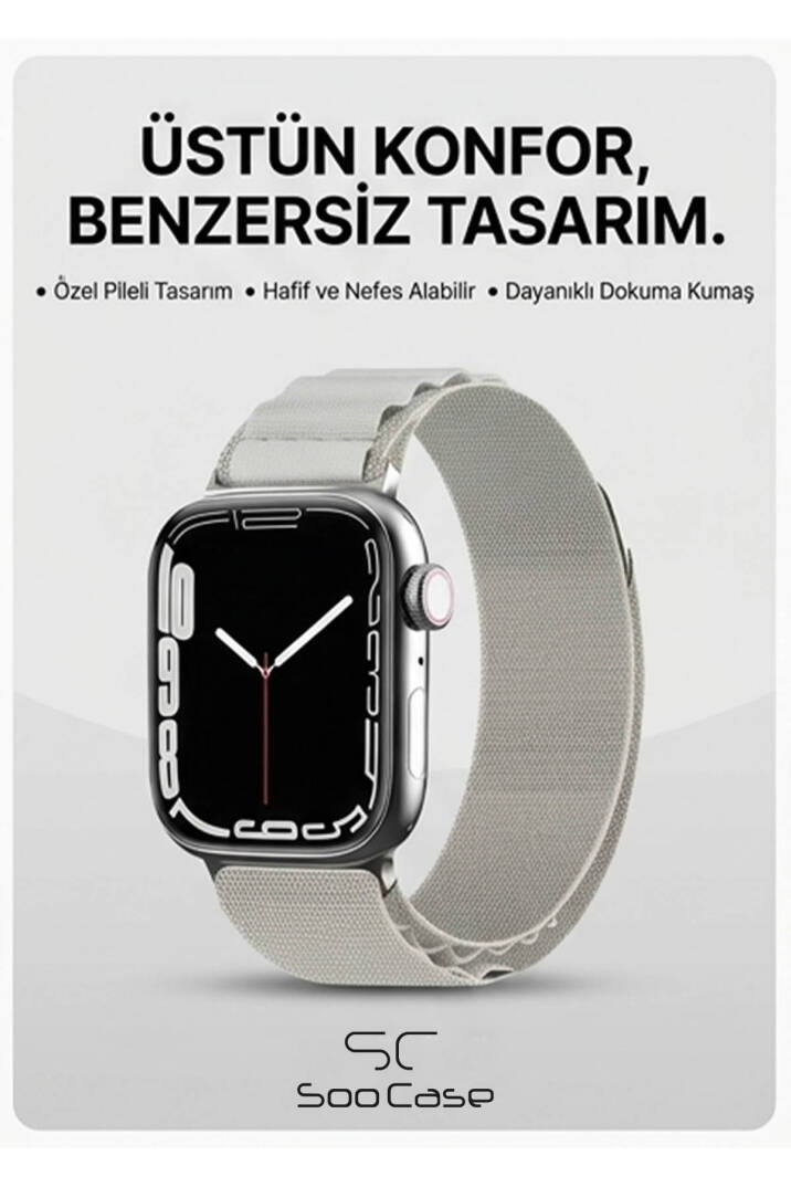 Apple Watch Uyumlu Watch 3 4 5 6 7 8 9 SeSeri 38 40 41 MM İndigo Alpine Loop MT91 - 9