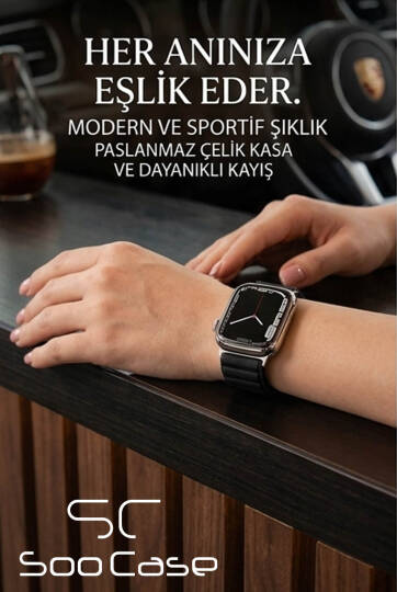 Apple Watch Uyumlu Watch 3 4 5 6 7 8 9 SeSeri 38 40 41 MM İndigo Alpine Loop MT91 - 15