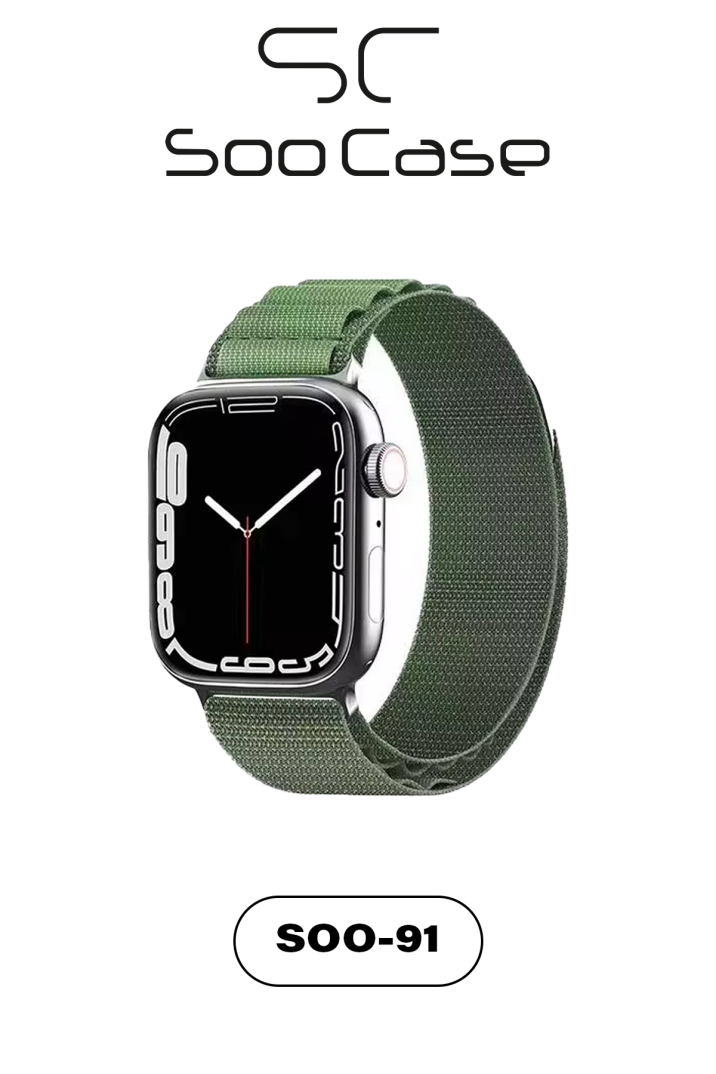 Apple Watch Uyumlu Watch 3 4 5 6 7 8 9 SeSeri 38 40 41 MM İndigo Alpine Loop MT91 - 19