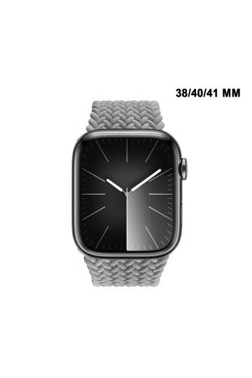 Apple Watch Uyumlu Watch 3 4 5 6 7 8 9 SeSeri 38 40 41mm Solo Loop Kordon Kayış Silikon L Beden MT86 - 6