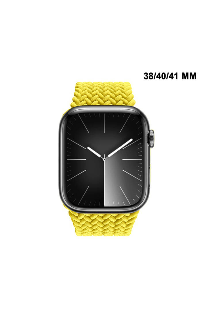 Apple Watch Uyumlu Watch 3 4 5 6 7 8 9 SeSeri 38 40 41mm Solo Loop Kordon Kayış Silikon L Beden MT86 - 14