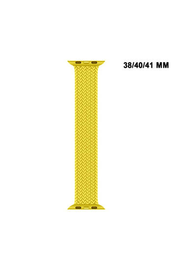 Apple Watch Uyumlu Watch 3 4 5 6 7 8 9 SeSeri 38 40 41mm Solo Loop Kordon Kayış Silikon L Beden MT86 - 15