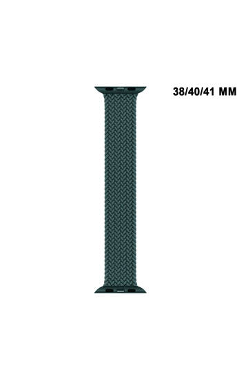 Apple Watch Uyumlu Watch 3 4 5 6 7 8 9 SeSeri 38 40 41mm Solo Loop Kordon Kayış Silikon L Beden MT86 - 19