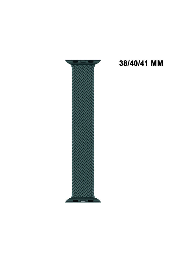 Apple Watch Uyumlu Watch 3 4 5 6 7 8 9 SeSeri 38 40 41mm Solo Loop Kordon Kayış Silikon L Beden MT86 - 19
