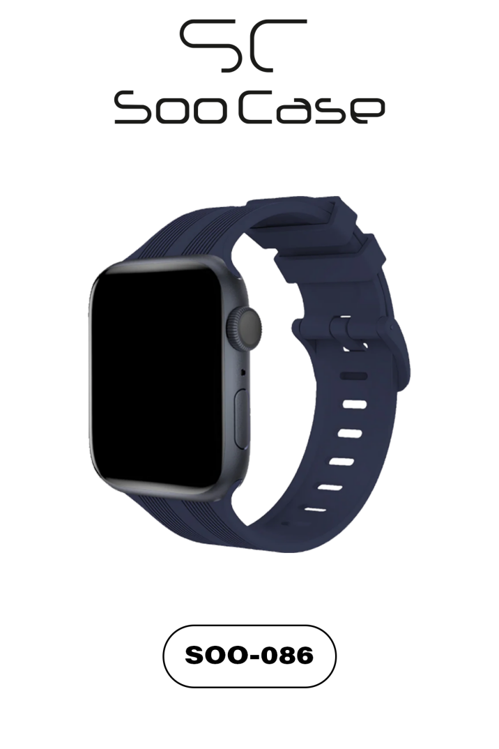 Apple Watch Uyumlu Watch 3 4 5 6 7 8 9 SeSeri 38 40 41mm Solo Loop Kordon Kayış Silikon S Beden MT86 - 2