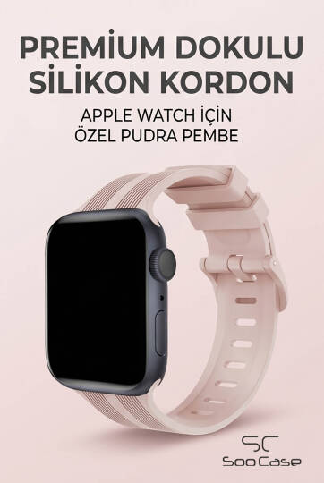 Apple Watch Uyumlu Watch 3 4 5 6 7 8 9 SeSeri 38 40 41mm Solo Loop Kordon Kayış Silikon S Beden MT86 - 10