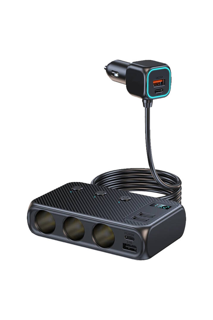 Araç Çakmaklık Çoğaltıcı USB Type-C Şarj Aleti MT-A9875 - 4
