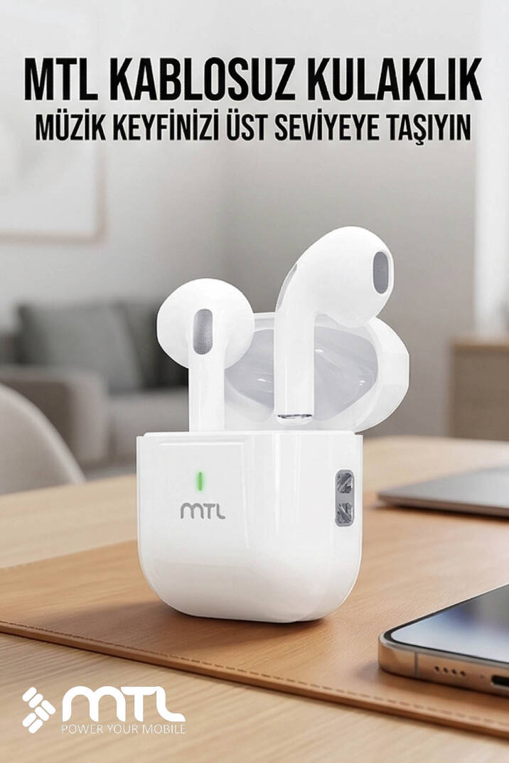 Bluetooth Kablosuz Silikonsuz Kulaklık Ios ve Android Uyumlu - 4