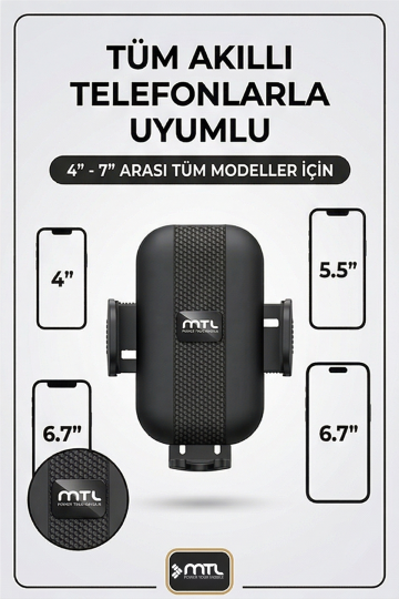 Extra Uzun Güçlü Esnek Kollu Dayanıklı Araç İçi Telefon Tutucu Otomatik Kilitli Güçlü Vantuz - 4