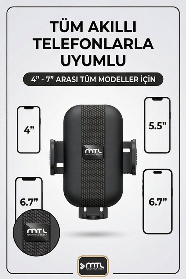 Extra Uzun Güçlü Esnek Kollu Dayanıklı Araç İçi Telefon Tutucu Otomatik Kilitli Güçlü Vantuz - 4