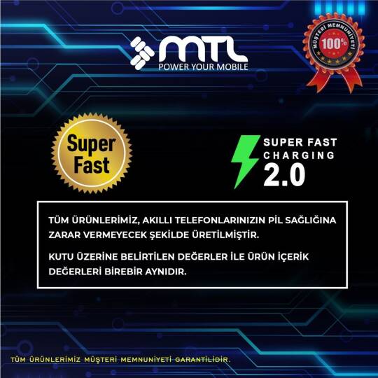 Infinix Zero x Uyumlu Süper Hızlı Pd Type-C To Type-C ve 45W Şarj Seti MT-A1745 - 5