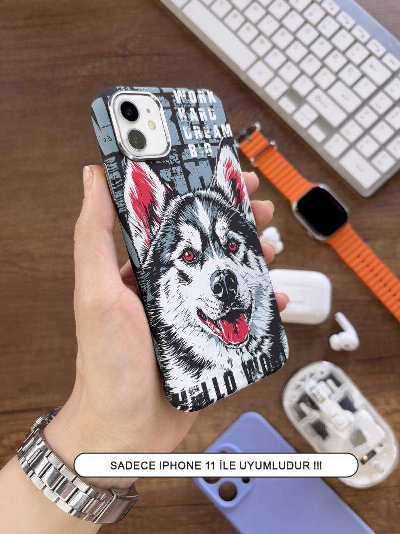 iPhone 11 Kılıf MagSafe Uyumlu Hayvan Figürlü Premium Kapak Kılıf SOO-740 - 20